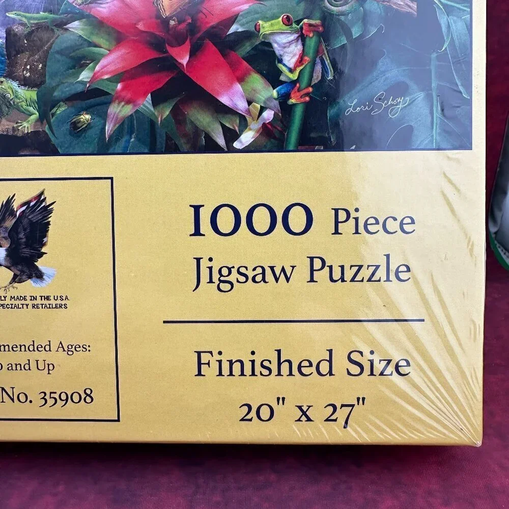 SUNSOUT TROPICAL HOLIDAY 1000 PIECE JIGSAW PUZZLE BY LORI SCHORY, 20